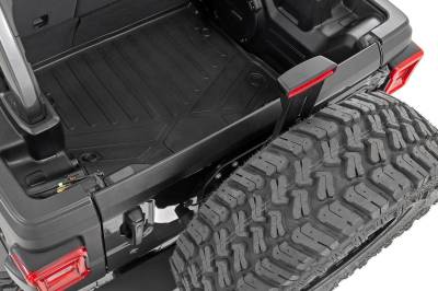 Rough Country Suspension Systems - Rough Country Trail Cladding Rear Tailgate Guard Black for Wrangler JL TC73262