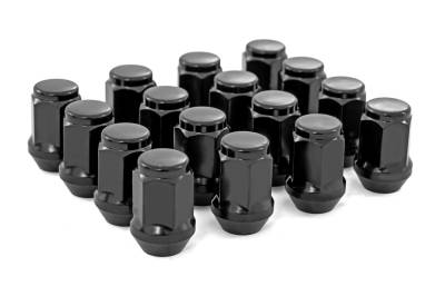 Rough Country Suspension Systems - Rough Country 1901SBLK Lug Nut Set M10x1.25 16Pc Black