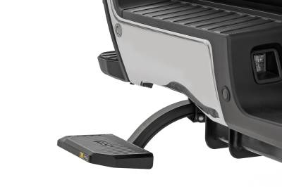 Rough Country Suspension Systems - Rough Country Retractable Truck Bed Step Black 23-25 Super Duty PW051579