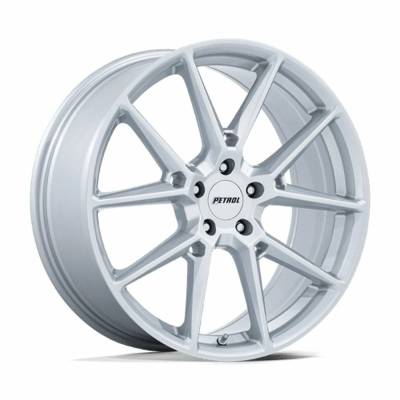 Petrol - Petrol Wheels PE002 P1E 17x8 5x4.5 40mm Gloss Silver PE002SX17801240