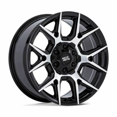 Moto Metal - Moto Metal MO813 MASON 20x9 6x135/5.5 10mm Gloss Black/Machined MO813BD20906710