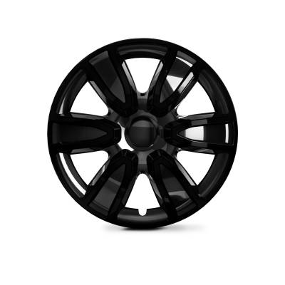 Winjet - Winjet CHB-5087-BL-15 15" Universal Wheel Cover Hubcaps 4PC Black