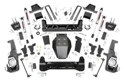 Rough Country Suspension Systems - Rough Country 11770 7" V2 Lift Kit for 20-25 Silverado/Sierra 2500/3500HD