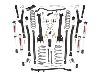 Rough Country Suspension Systems - Rough Country 66370 4" V2 Suspension Lift Kit for 97-06 Jeep Wrangler TJ