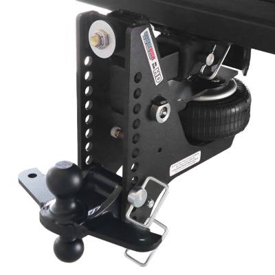 Shocker Hitch - Shocker Hitch SH-HDMB620-250-12BLK-SC Shocker 20K 2.5" Max Super Drop Air Hitch