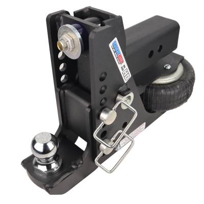 Shocker Hitch - Shocker Hitch SH-HDMB640-300-2 Shocker HD 20K 3" Max Black Air Receiver Hitch
