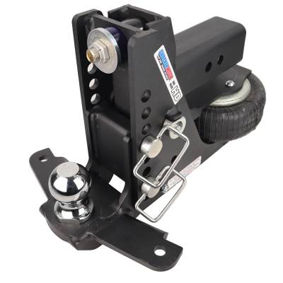Shocker Hitch - Shocker Hitch SH-HDMB640-300-25SC Shocker HD 20K 3" Max Black Air Receiver Hitch