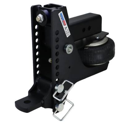 Shocker Hitch - Shocker Hitch SH-HDMB650-300-12 Shocker HD 20K 3" Max Black Super Drop Air Hitch