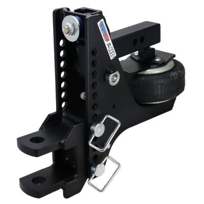 Shocker Hitch - Shocker Hitch SH-HDMB660-200-12 Shocker HD 20K 2" Max Black Super Drop Air Hitch
