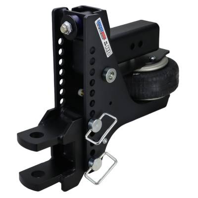 Shocker Hitch - Shocker Hitch SH-HDMB660-300-12 Shocker HD 20K 3" Max Black Super Drop Air Hitch