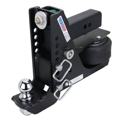 Shocker Hitch - Shocker Hitch SH-MB640-250-2 Shocker 12K 2.5" Max Black Air Receiver Hitch
