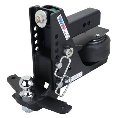 Shocker Hitch - Shocker Hitch SH-MB640-250-2SC Shocker 12K 2.5" Max Black Air Receiver Hitch