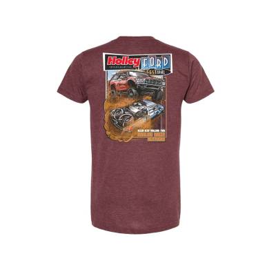 Holley - Holley 10506-2XHOL Ford Fest Off Road T-Shirt 2XL Burgundy
