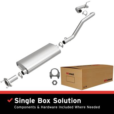 BRExhaust - BRExhaust 106-0014 Direct-Fit Replacement Exhaust for 05-10 Jeep