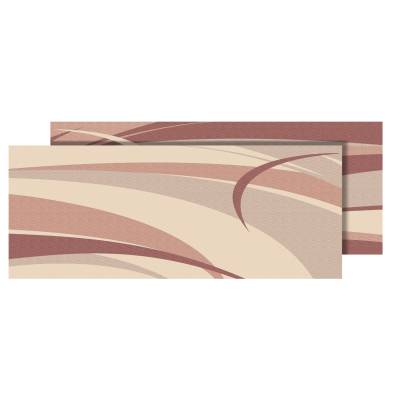 Faulkner - Faulkner 53018 Burgundy & Gray RV Patio Mat 8'x16' Polypropylene 12 Lbs