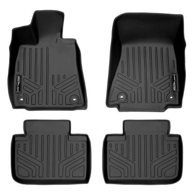 SMARTLINER - SMARTLINER SA0138/B0138 Front/Rear Black Floor Liners for Lexus IS