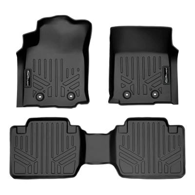 SMARTLINER - SMARTLINER SA0211/B0211 Front/Rear BLACK Floor Liners for Toyota Tacoma Ext