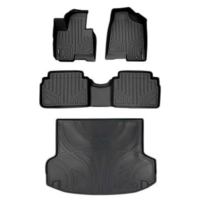 SMARTLINER - SMARTLINER SA0234/B0056/D0056 Front/Rear Black Floor Liners for Hyundai Tucson