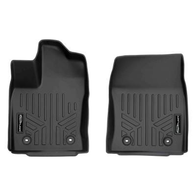 SMARTLINER - SMARTLINER SA0593 Front BLACK Floor Liners for Toyota Tundra Dbl/CrewMax