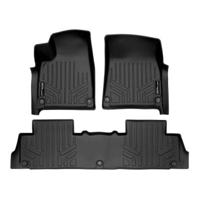 SMARTLINER - SMARTLINER SA0615/B0698 Front/Rear BLACK Floor Liners for Rivian R1S