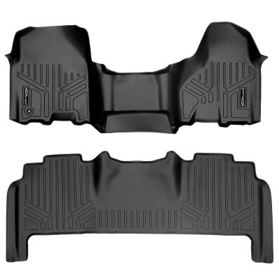 SMARTLINER - SMARTLINER SA0254/B0305 Front/Rear BLACK Floor Liners for Ram Mega Cab