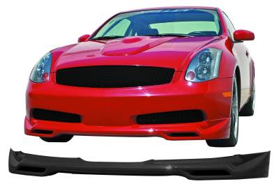 Stillen - Stillen 103611 Unpainted Front Lip Spoiler for 03-07 Infiniti G35 Coupe
