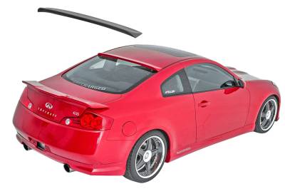 Stillen - Stillen 1036050MB Rear Roof Spoiler Matte Black for 03-07 Infiniti G35 Coupe