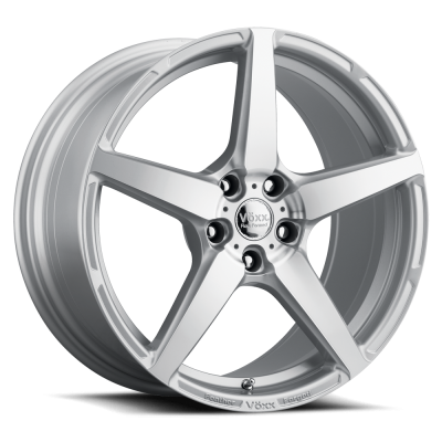 Voxx - Voxx D-148500 Modena 18x8.5 5-108 CB63.4 et35 Gloss Silver w/Machined Face