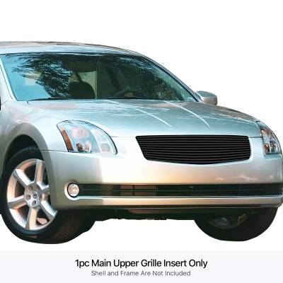 APS - APS Stainless Billet Grille Black for 04-06 Nissan Maxima GR14HED08J