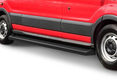 APS - APS IRunning Running Boards Black 15-25 Ford Transit Van IB06RDJ5B