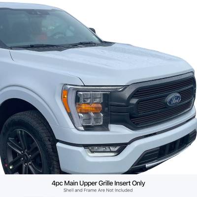 APS - APS Stainless Billet Grille Black 21-23 Ford F150 XL/XLT GR06FEJ77J