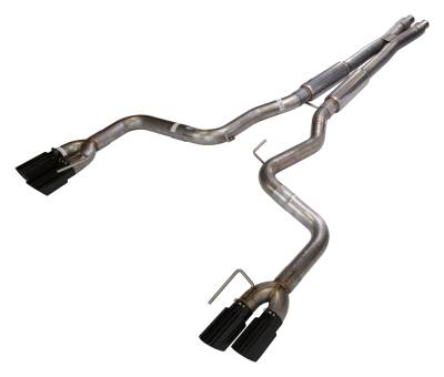 Pypes Performance Exhaust - Pypes SFM87MXB X-Bomb Cat Back Exhaust System for 18-23 Ford Mustang GT