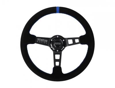 PRP - PRP SRG141 Deep Dish Suede Steering Wheel 13" Diameter Blue
