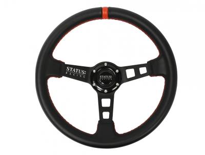 PRP - PRP SRG132 Deep Dish Leather Steering Wheel 13" Diameter Red