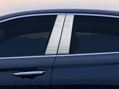 Quality Automotive Accessories - QAA PP19328 4Pc Stainless Steel Pillar Trim for 2019-2025 Genesis G70