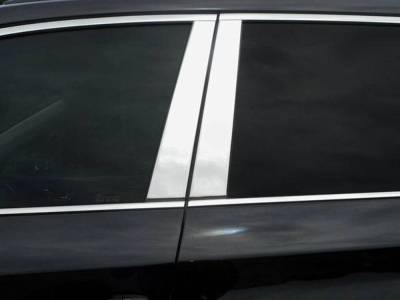 Quality Automotive Accessories - QAA PP19455 4Pc Stainless Steel Pillar Trim for 2019-2025 Subaru Ascent