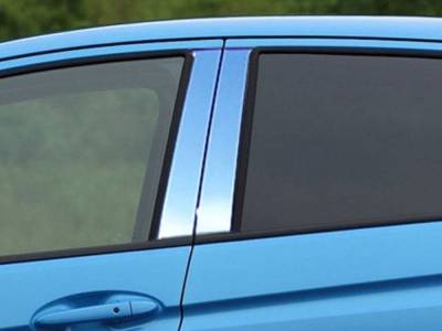 Quality Automotive Accessories - QAA PP15220 4Pc Stainless Steel Pillar Trim for 2015-2019 Honda Fit