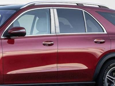 Quality Automotive Accessories - QAA PP20066 6Pc Stainless Steel Pillar Trim for 2020-2025 Mercedes GLE
