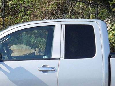 Quality Automotive Accessories - QAA PP24516 6Pc Stainless Steel Pillar Trim for 2004-2015 Nissan Titan