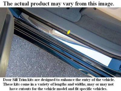 Quality Automotive Accessories - QAA DS40187 4Pc Stainless Door Sill Trim for 2000-2002 Chevrolet Silverado