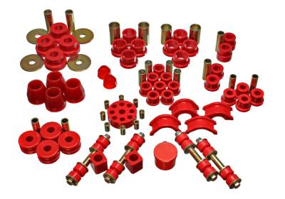 Energy Suspension - Energy Suspension 7.18102R Hyper-Flex Master Bushing Kit Red for Nissan