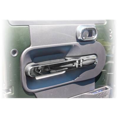 Rugged Ridge - Rugged Ridge 11156.16 Front Door Handle Trim Chrome for Wrangler JK