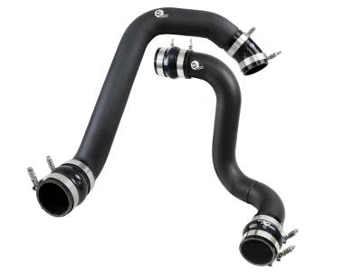 aFe Power - aFe Power 46-20104-B Hot/Cold Side Intercooler Charge Pipe Kit Blk for Ford 6.0