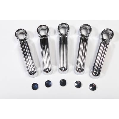 Rugged Ridge - Rugged Ridge 13311.12 Chrome Door Handle Covers for 07-18 Jeep Wrangler JK 4DR