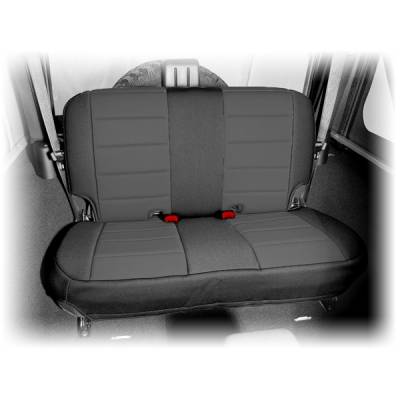 Rugged Ridge - Rugged Ridge 13265.01 Neoprene Rear Seat Cover Black for Wrangler JK