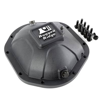 Rugged Ridge - Rugged Ridge 16595.12 Dana 44 Boulder Aluminum Differential Cover Black