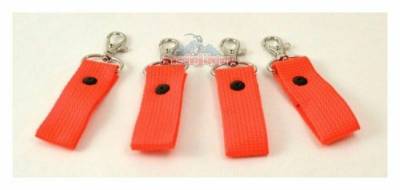 Steinjager - Steinjager 3" Orange Zipper Pull/Key Chain Fob 4 Pack J0041225