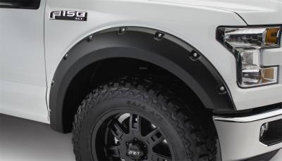 Bushwacker - Bushwacker Pocket Style Front Fender Flares Black Ford F150 20091-02