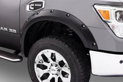 Bushwacker - Bushwacker Pocket Style Front/Rear Fender Flares Black for Titan XD 70909-02