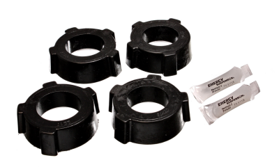 Energy Suspension - Energy Suspension 15.2108G Spring Plate Bushing Set Rear Polyurethane Black